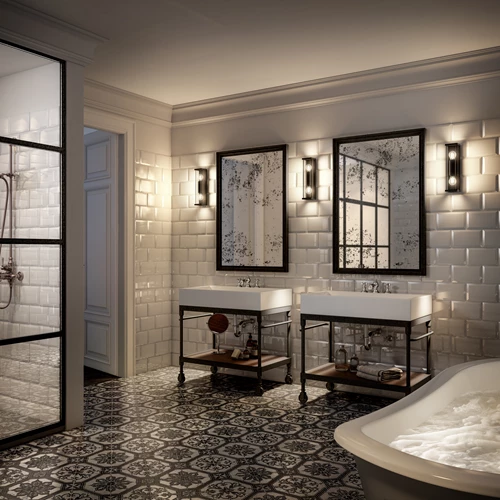 Lucide CLAIRE - Wandlamp Binnen/Buiten - 2xE27 - IP54 - Antraciet - sfeer 2